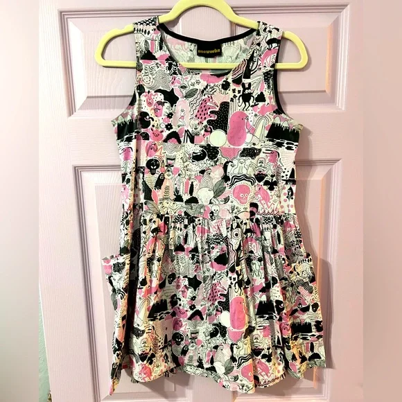 Rare Print EUC Nooworks Big Pocket Dress - Howell - Picture 1 of 5